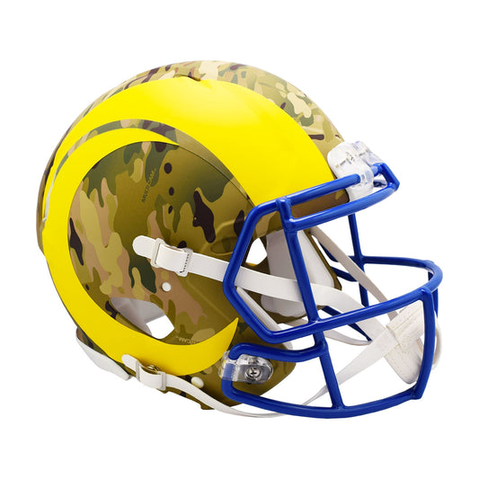 Los Angeles Rams Riddell Camo Full Size Authentic Proline Football Helmet