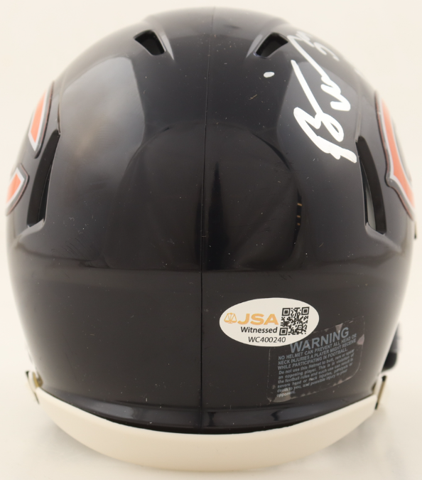 Brian Urlacher Signed Bears Speed Mini Helmet Inscribed "HOF 18" - JSA
