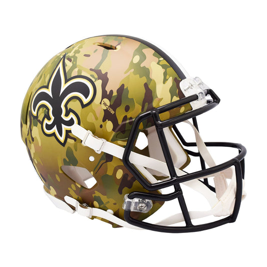 New Orleans Saints Riddell Camo Full Size Authentic Proline Football Helmet