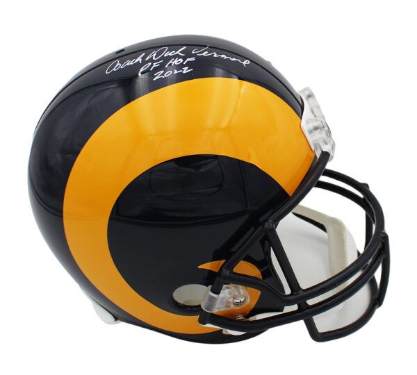 Dick Vermeil Autographed Los Angeles Rams F/S Replica Helmet - JSA