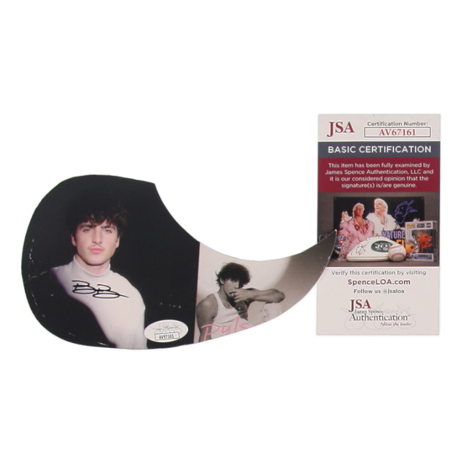 Benson Boone Signed "Pulse" Custom Insert Pickguard - JSA