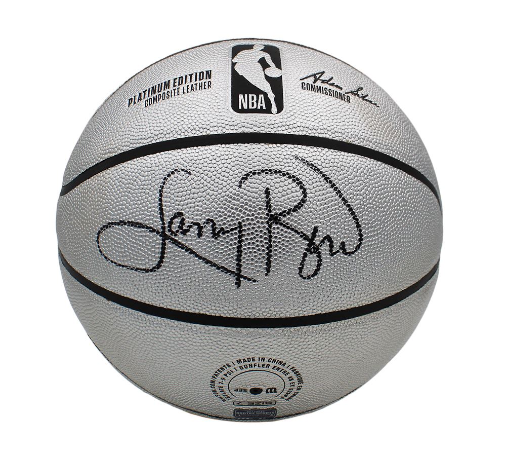 Larry Bird Autographed Wilson Platinum Basketball - JSA