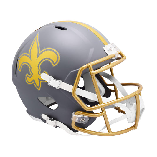 New Orleans Saints SLATE Full Size Replica Football Helmet