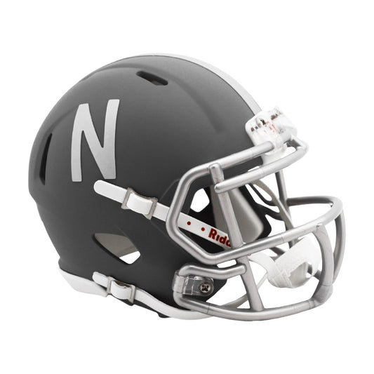 Nebraska Cornhuskers SLATE Mini Football Helmet
