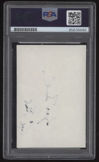 G.W. Bush/G.H.W. Bush First Pitch Print PSA/DNA Certified Authentic Auto