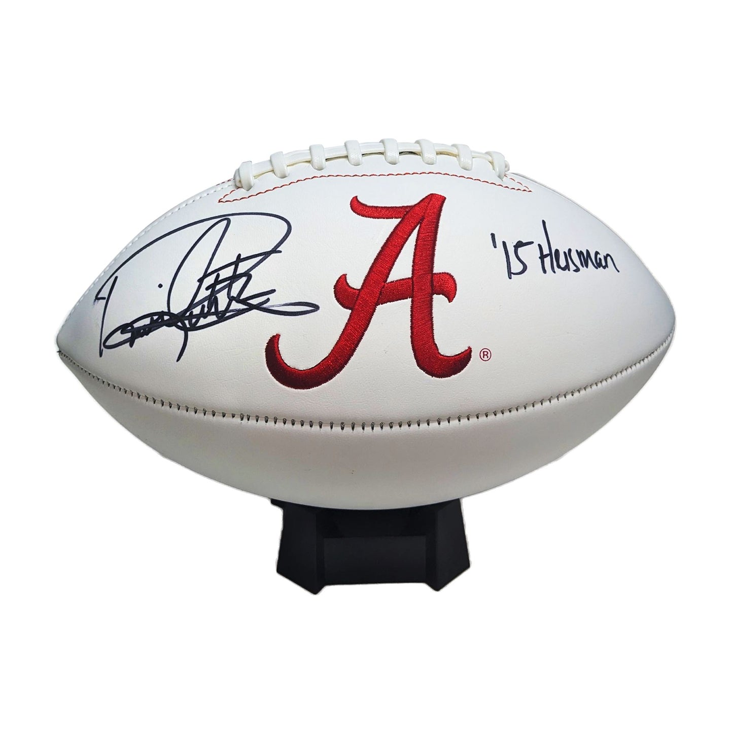 Derrick Henry Autographed Alabama Logo Football with Heisman Inscription - BAS