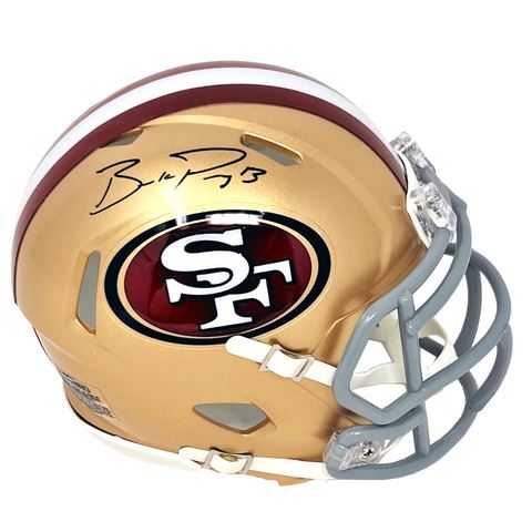 Brock Purdy Autographed 49ers Speed Mini Helmet - Fanatics Auth