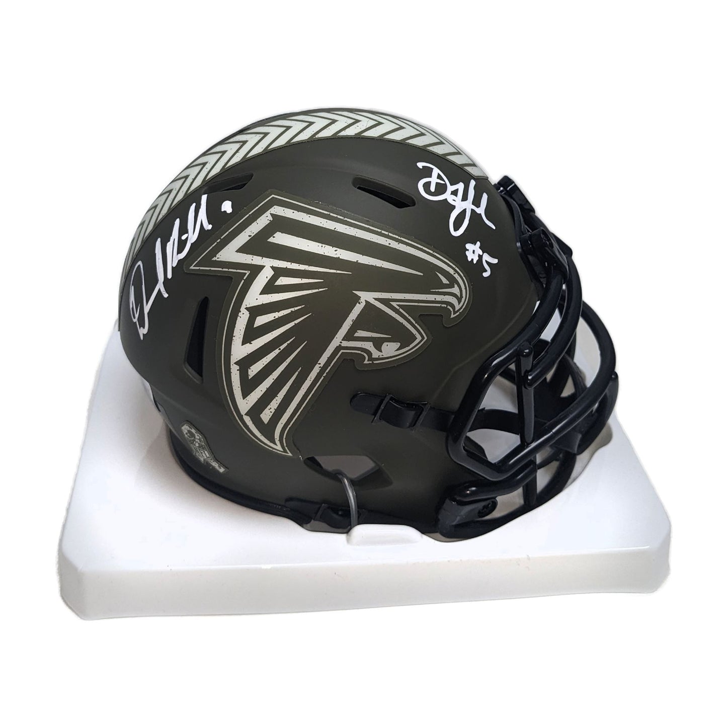 Ridder & London Autographed Falcons Salute Mini Helmet - BAS