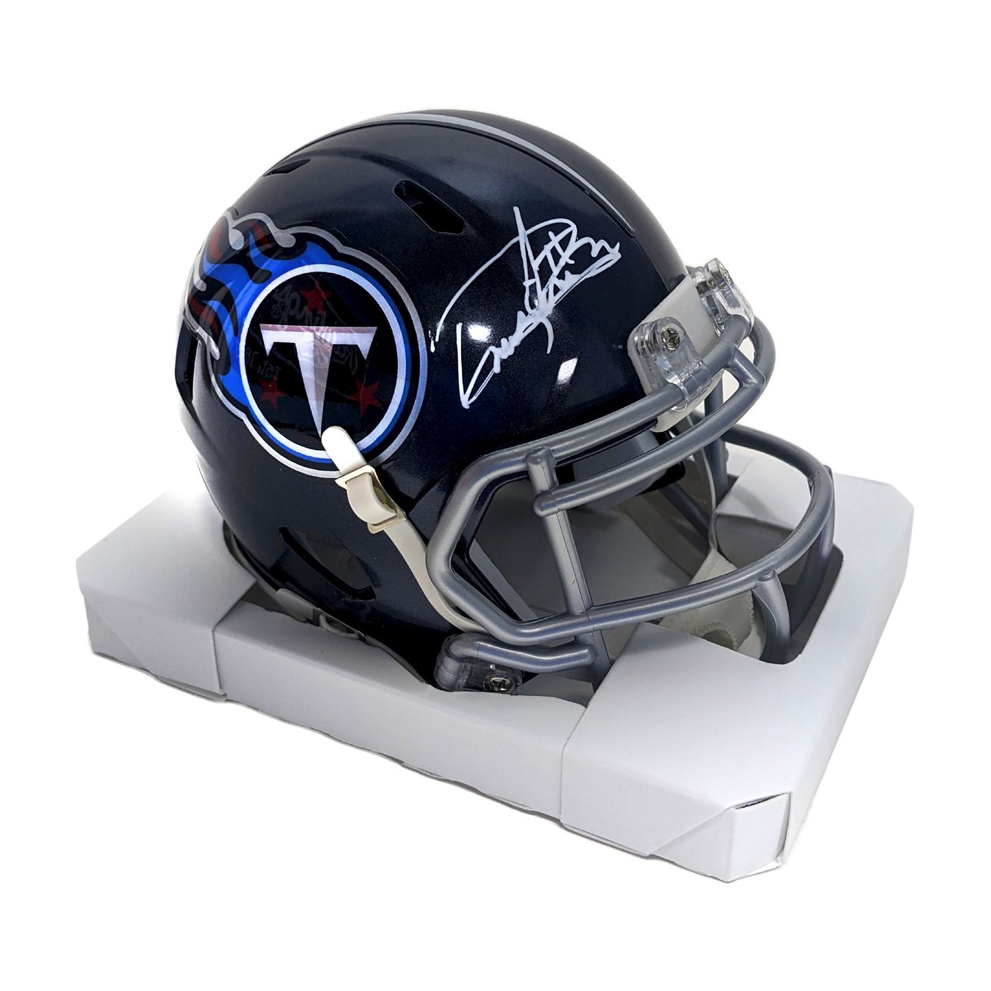 Derrick Henry Autographed Tennessee Titans Speed Mini Helmet - BAS