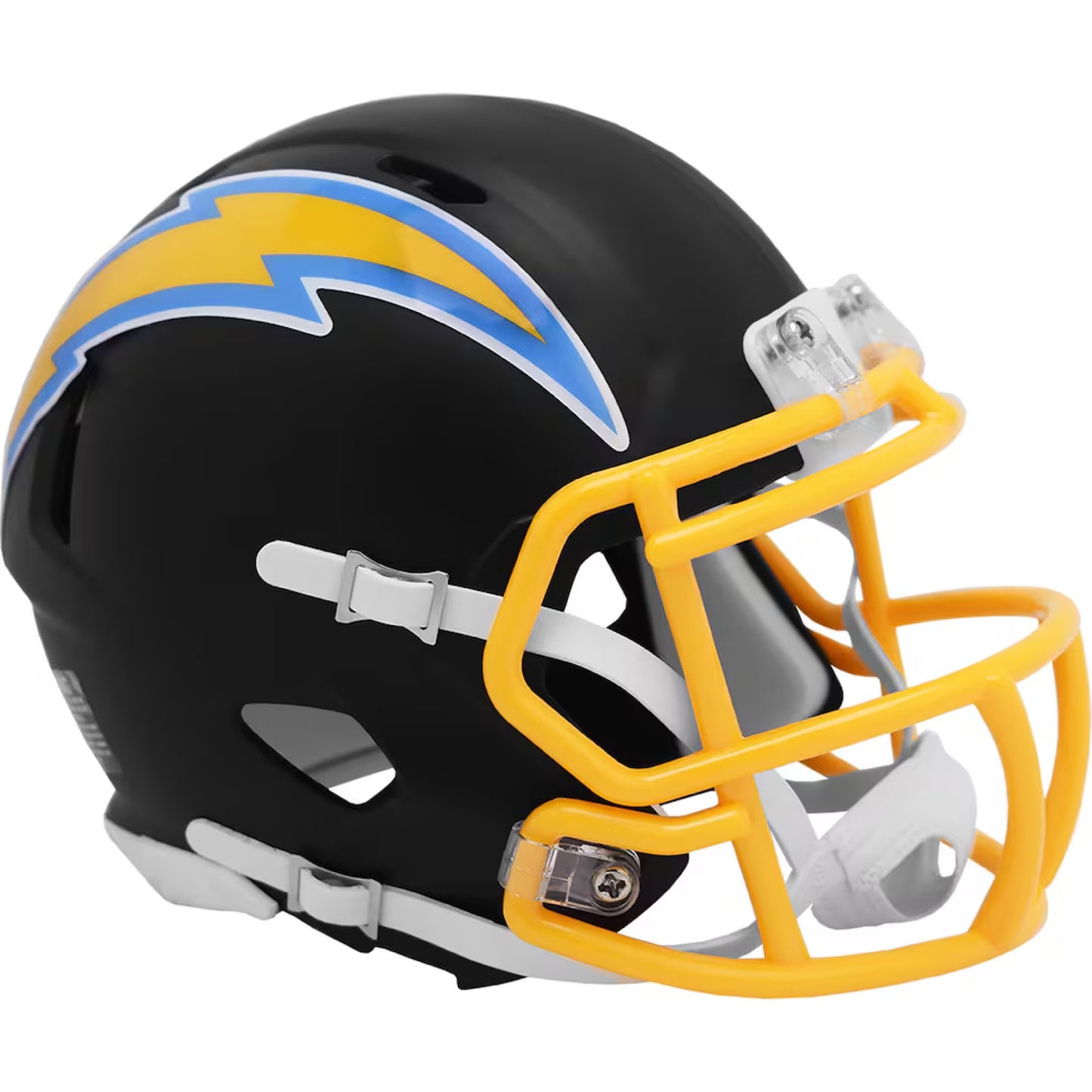 Los Angeles Chargers Flat Black Collection Speed Mini Football Helmet