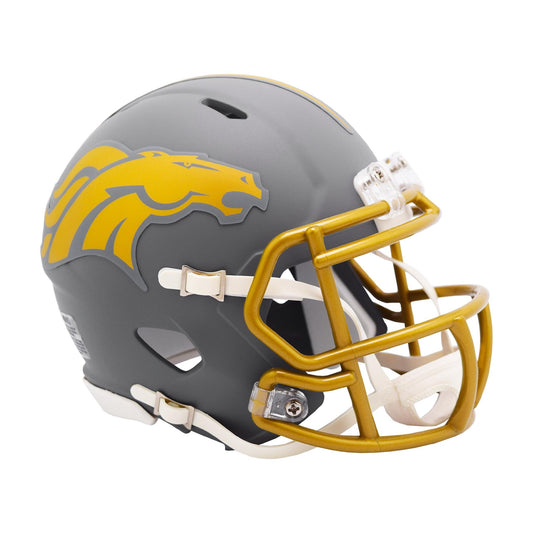 Denver Broncos SLATE Mini Football Helmet