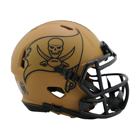 Tampa Bay Buccaneers 2023 Salute to Service Riddell Speed Mini Football Helmet