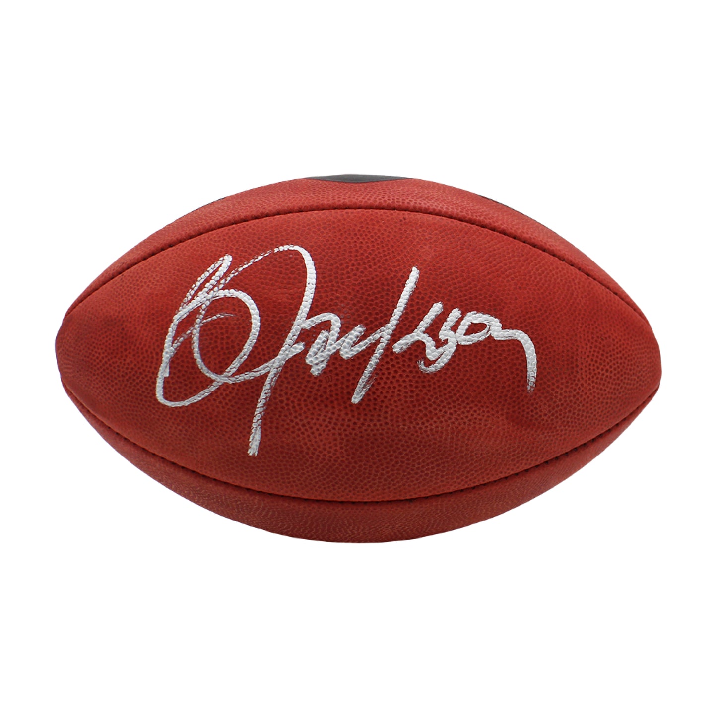 Bo Jackson Autographed Raiders Wilson Official Duke Metallic Football