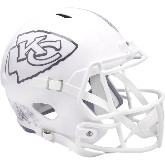 Kansas City Chiefs 2024 Salute to Service Riddell Speed Replica Football Helmet