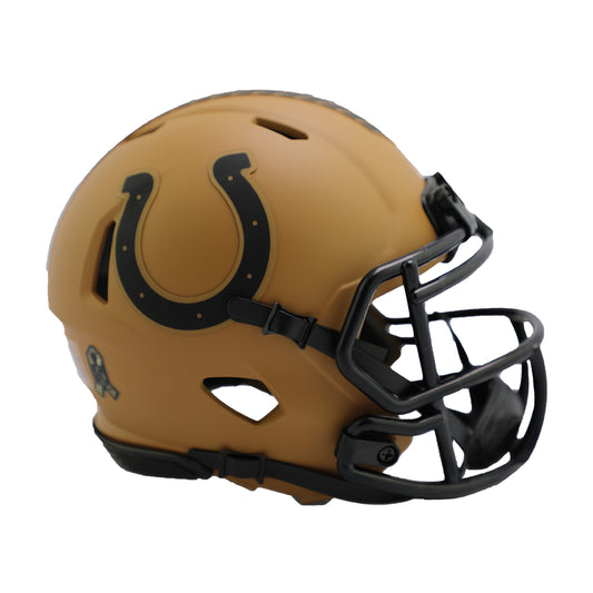 Indianapolis Colts 2023 Salute to Service Riddell Speed Mini Football Helmet