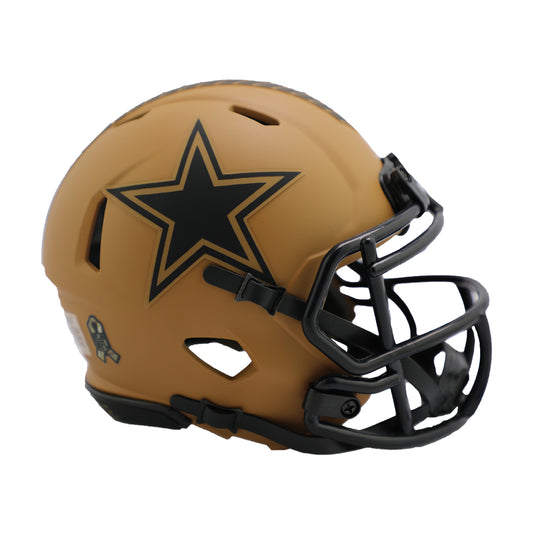 Dallas Cowboys 2023 Salute to Service Riddell Speed Mini Football Helmet