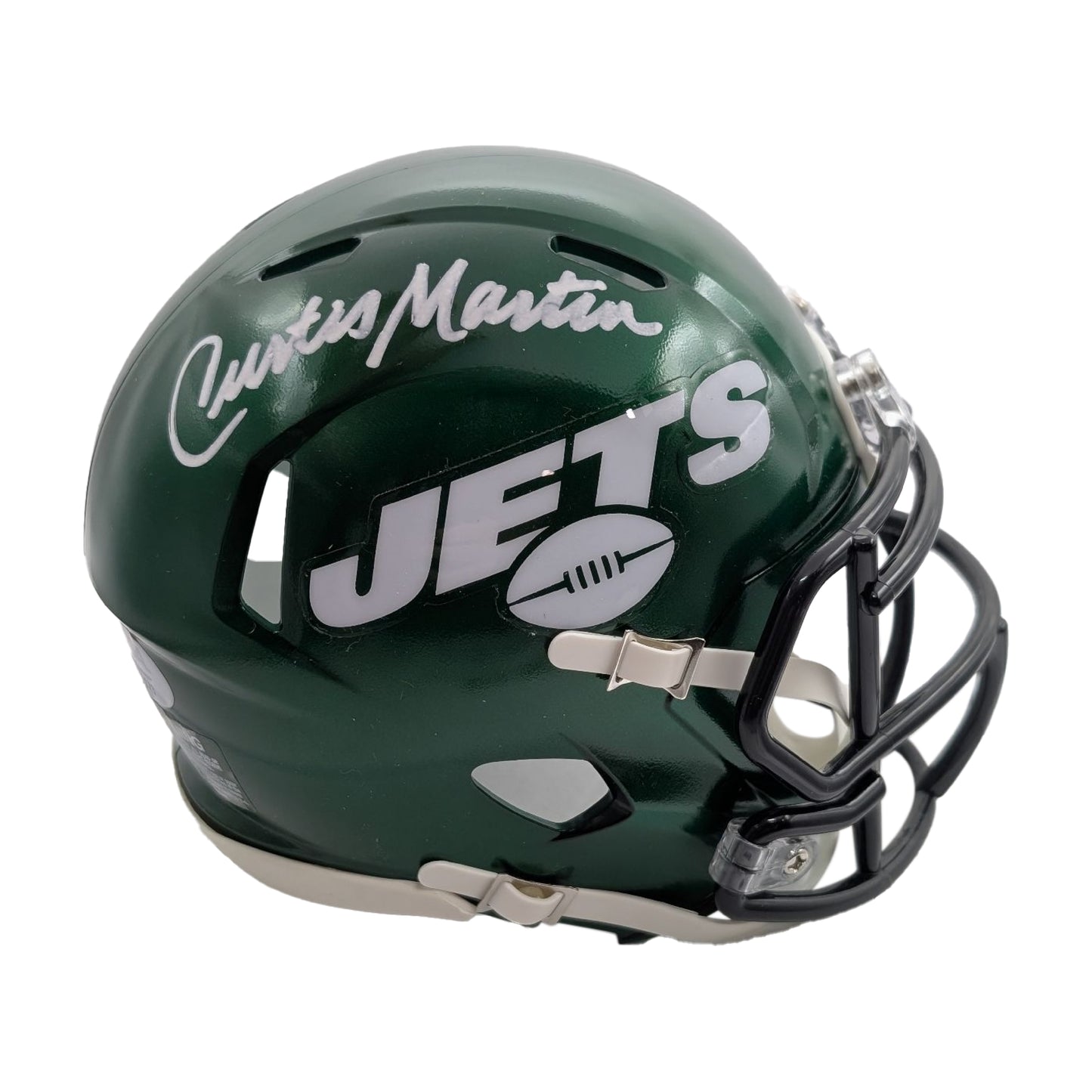 Curtis Martin Signed Authentic New York Jets NFL Mini Helmet