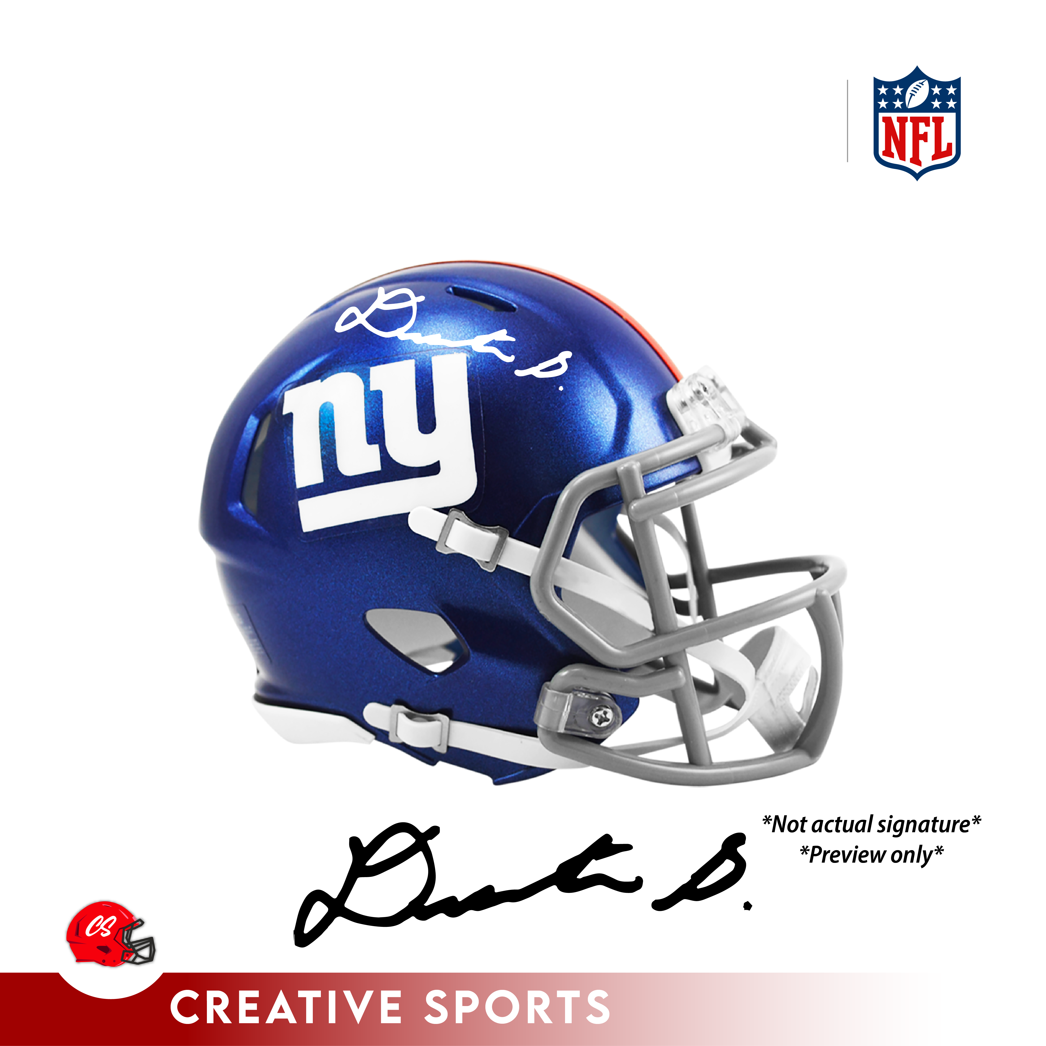 Deonte Banks Autographed Speed Mini Helmet - PREORDER – Creative Sports