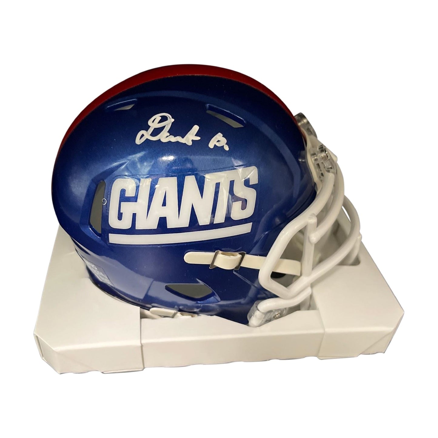 Deonte Banks Signed Authentic NY Giants Color Rush NFL Mini Helmet