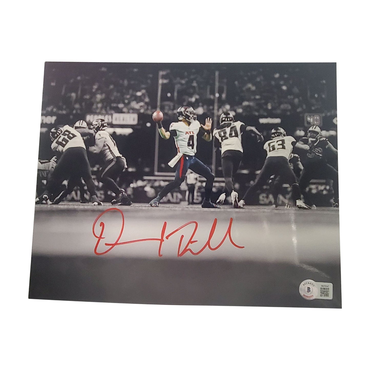 Desmond Ridder Signed Authentic Photo Atlanta Falcons NFL