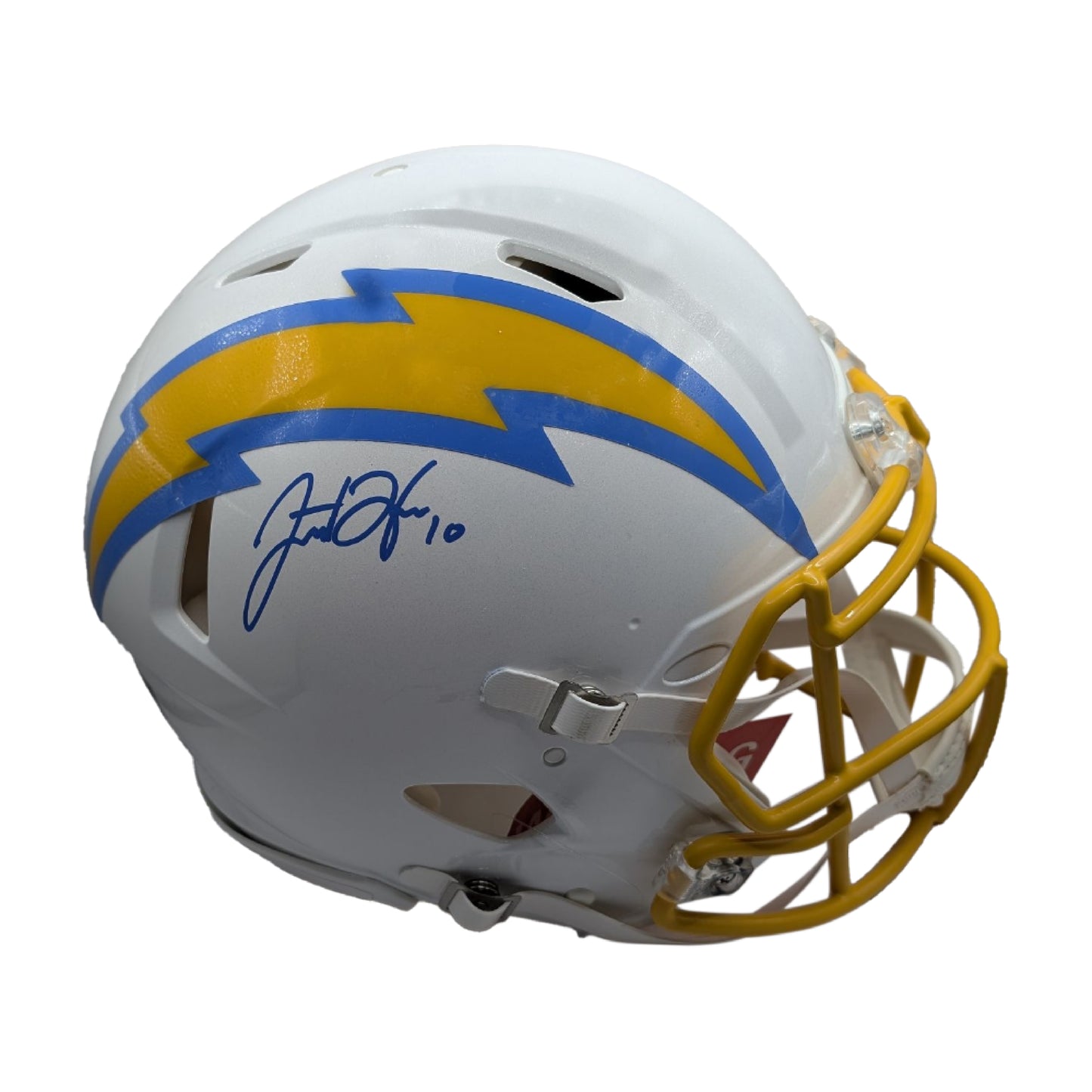 Justin Herbert Autographed Chargers Full Size Authentic Helmet