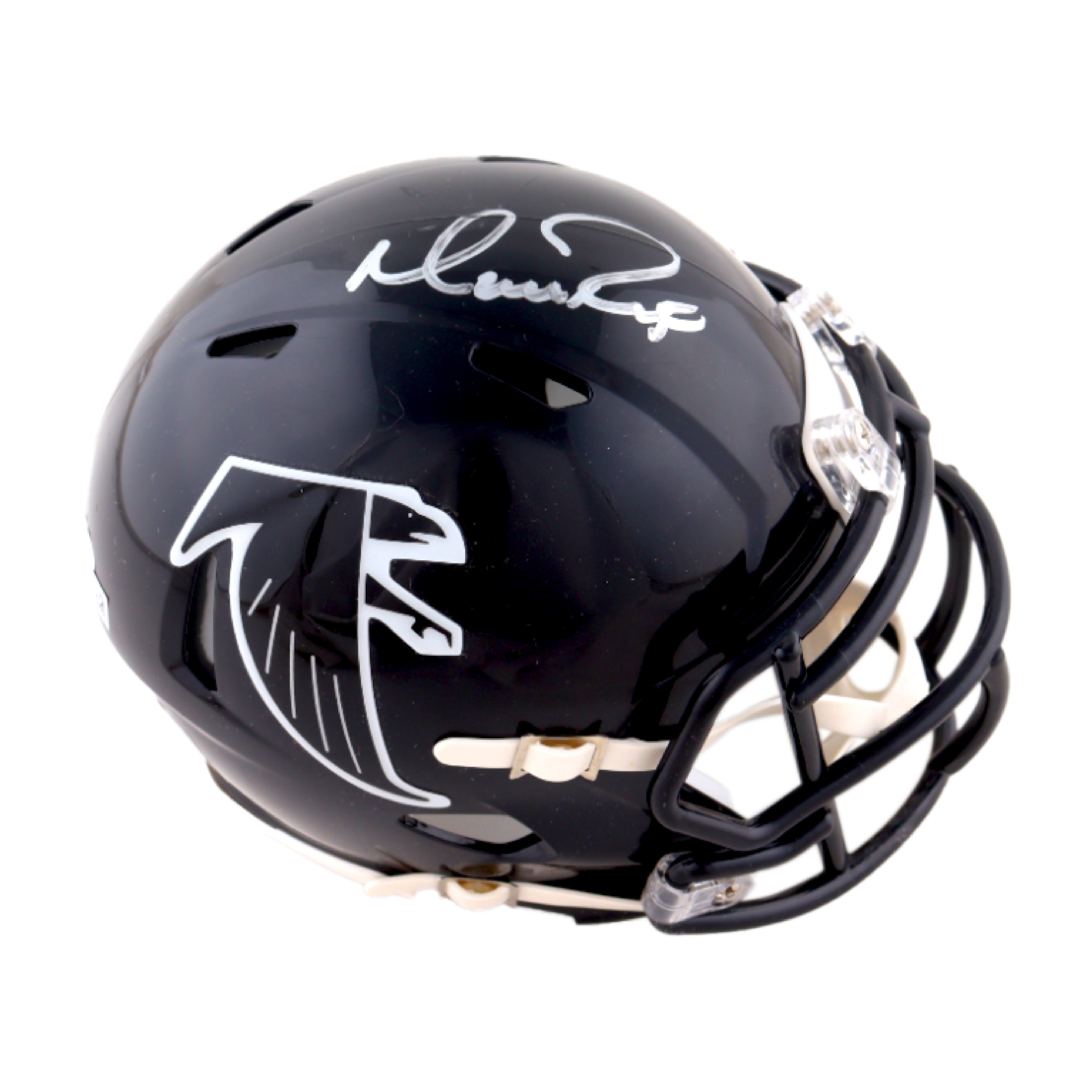 1990s football helmets Matt Ryan Signed Falcons Throwback 1990-02 Mini Helmet