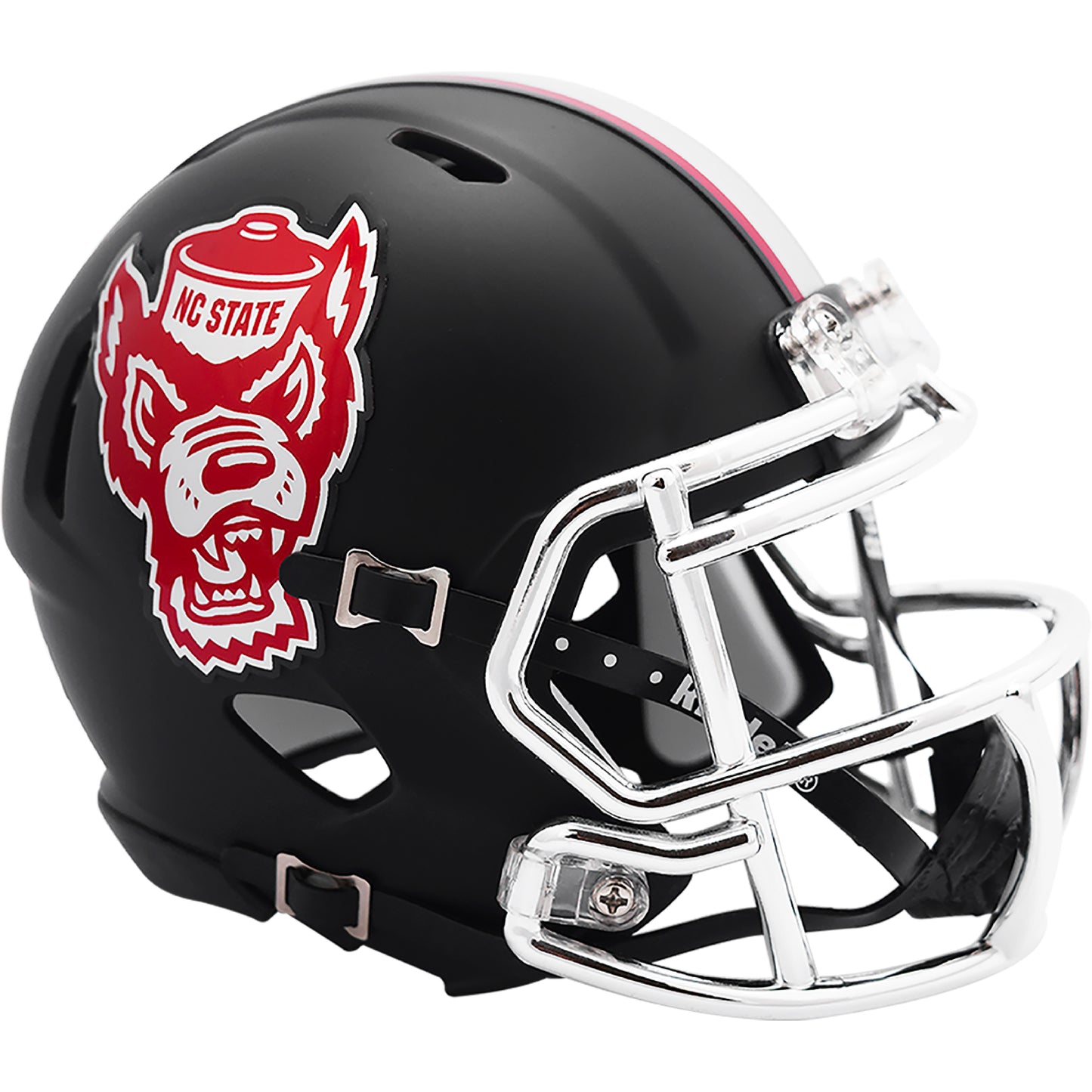 North Carolina State Riddell Speed Black Howl Mini Football Helmet