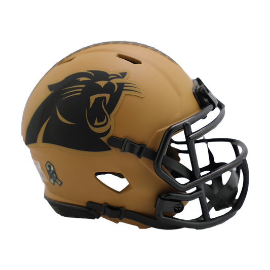 Carolina Panthers 2023 Salute to Service Riddell Speed Mini Football Helmet