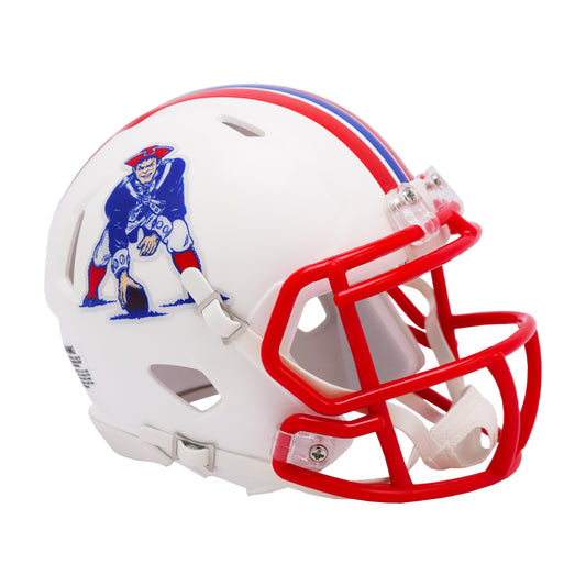 New England Patriots 1990-1992 Throwback Riddell Speed Mini Football Helmet