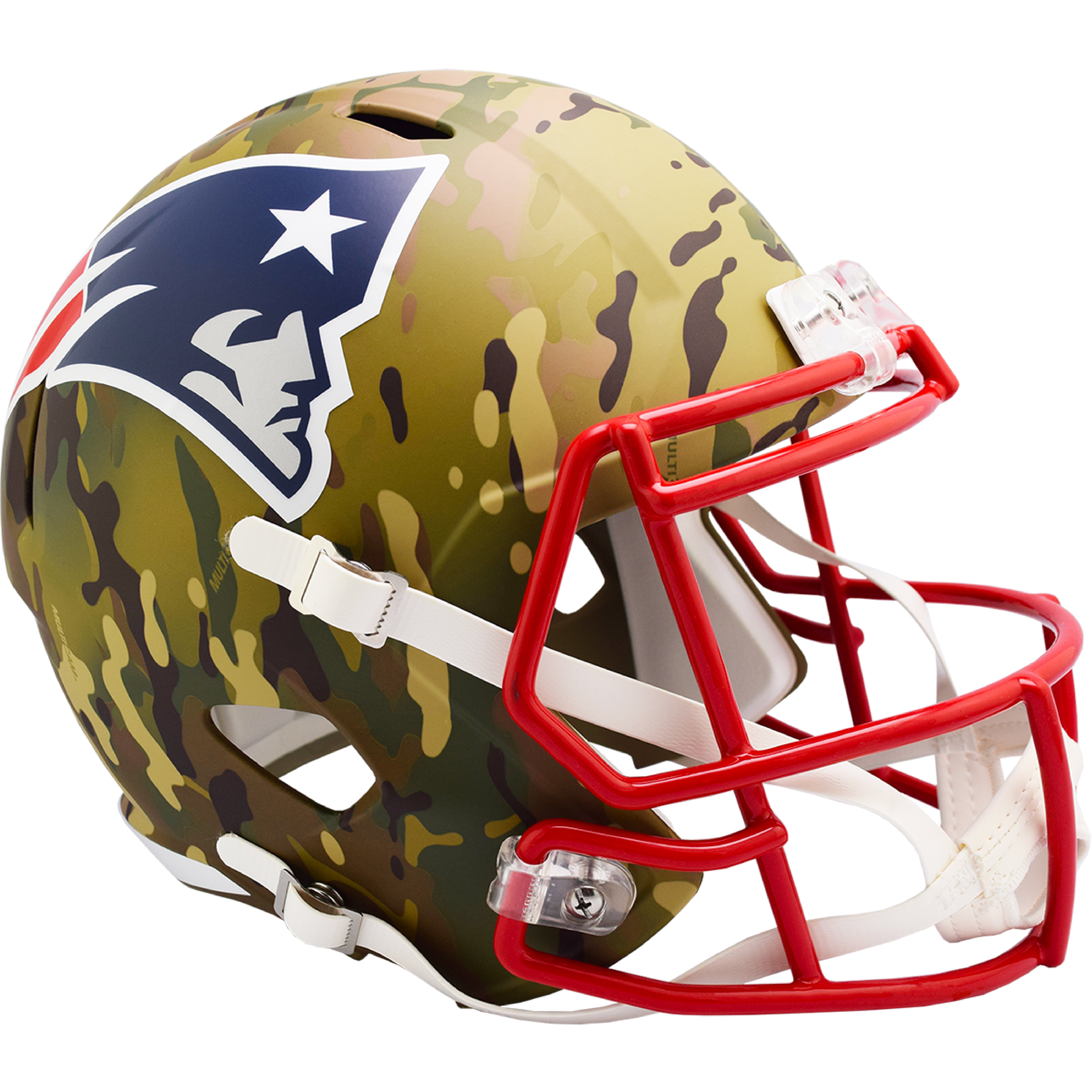 camo football helmet New England Patriots CAMO Full Size Replica Football Helmet