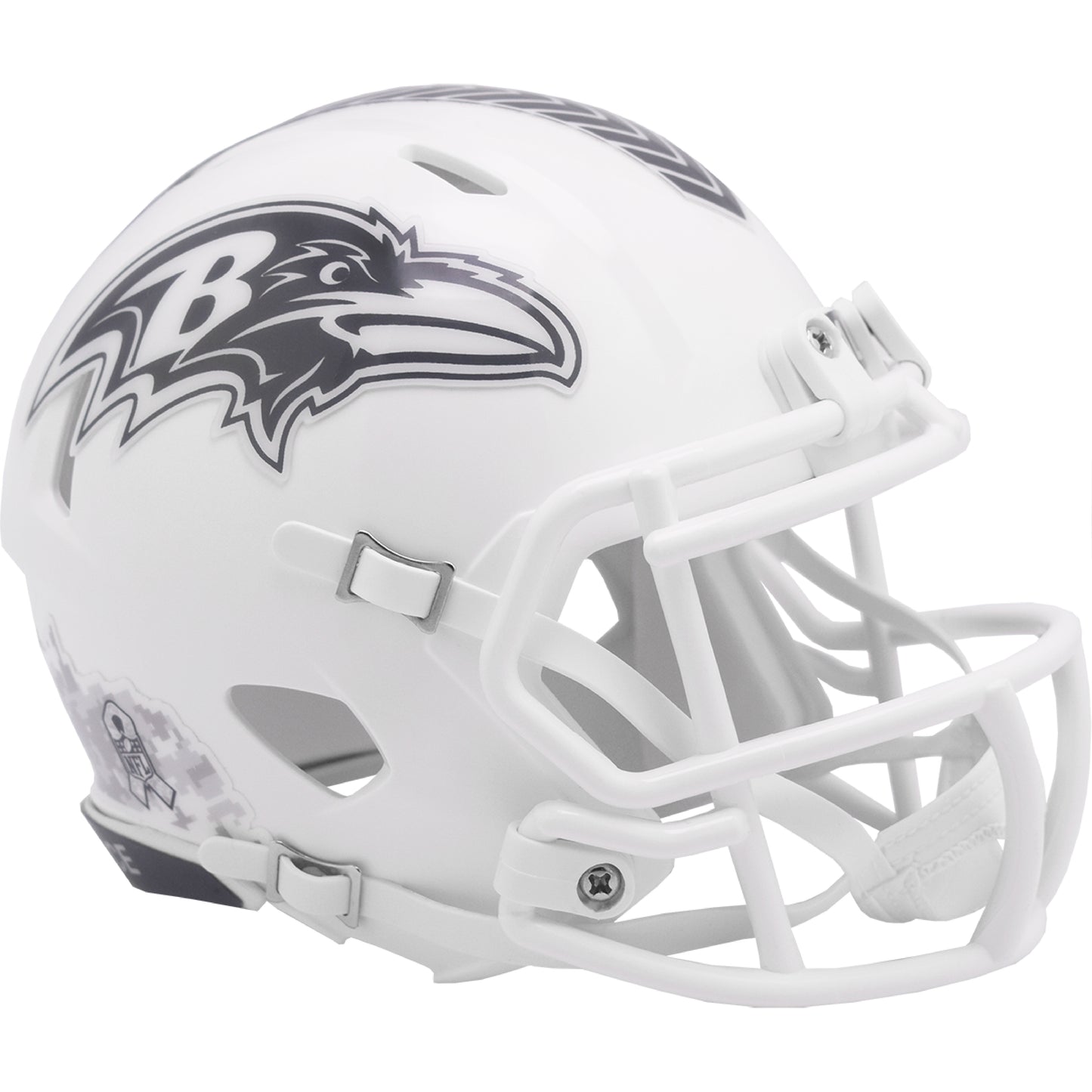 Baltimore Ravens 2024 Salute to Service Riddell Speed Mini Football Helmet NFL