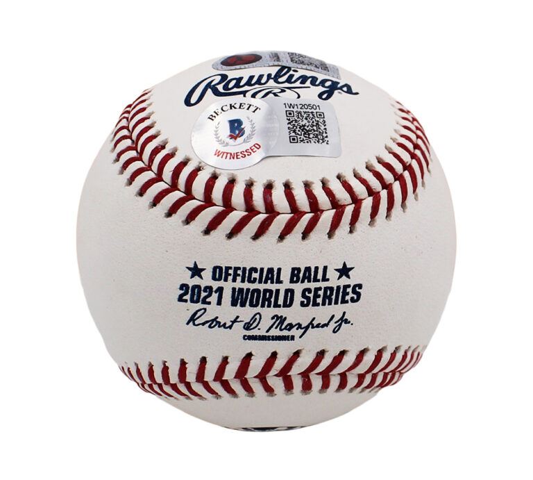 Ronald Acuna Signed Authentic World Series MLB Baseball Braves Rawlings
