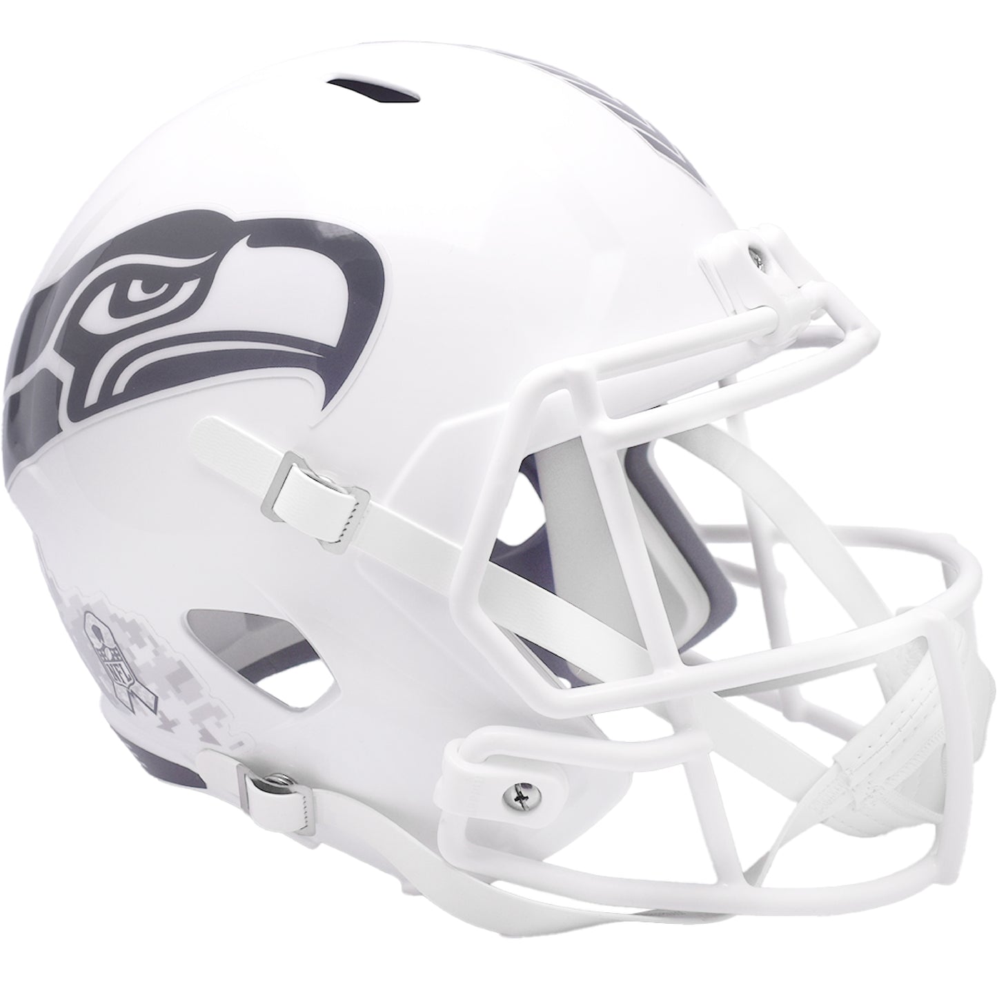 Seattle Seahawks 2024 Salute to Service Riddell Speed Replica Football Helmet