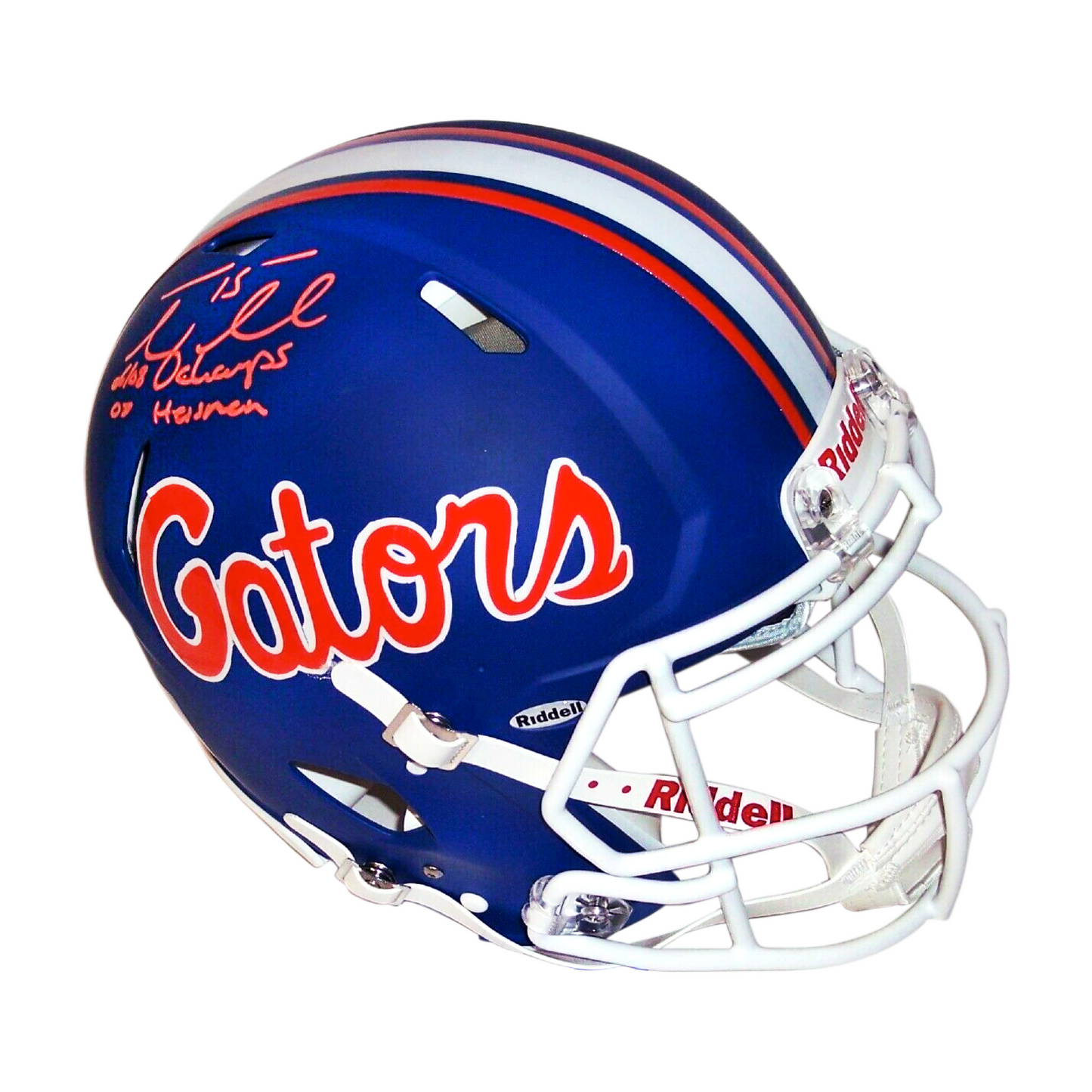 TIM TEBOW SIGNED GATORS BLUE SPEED AUTHENTIC FULL SIZE PRO HELMET 2 INSC PSA