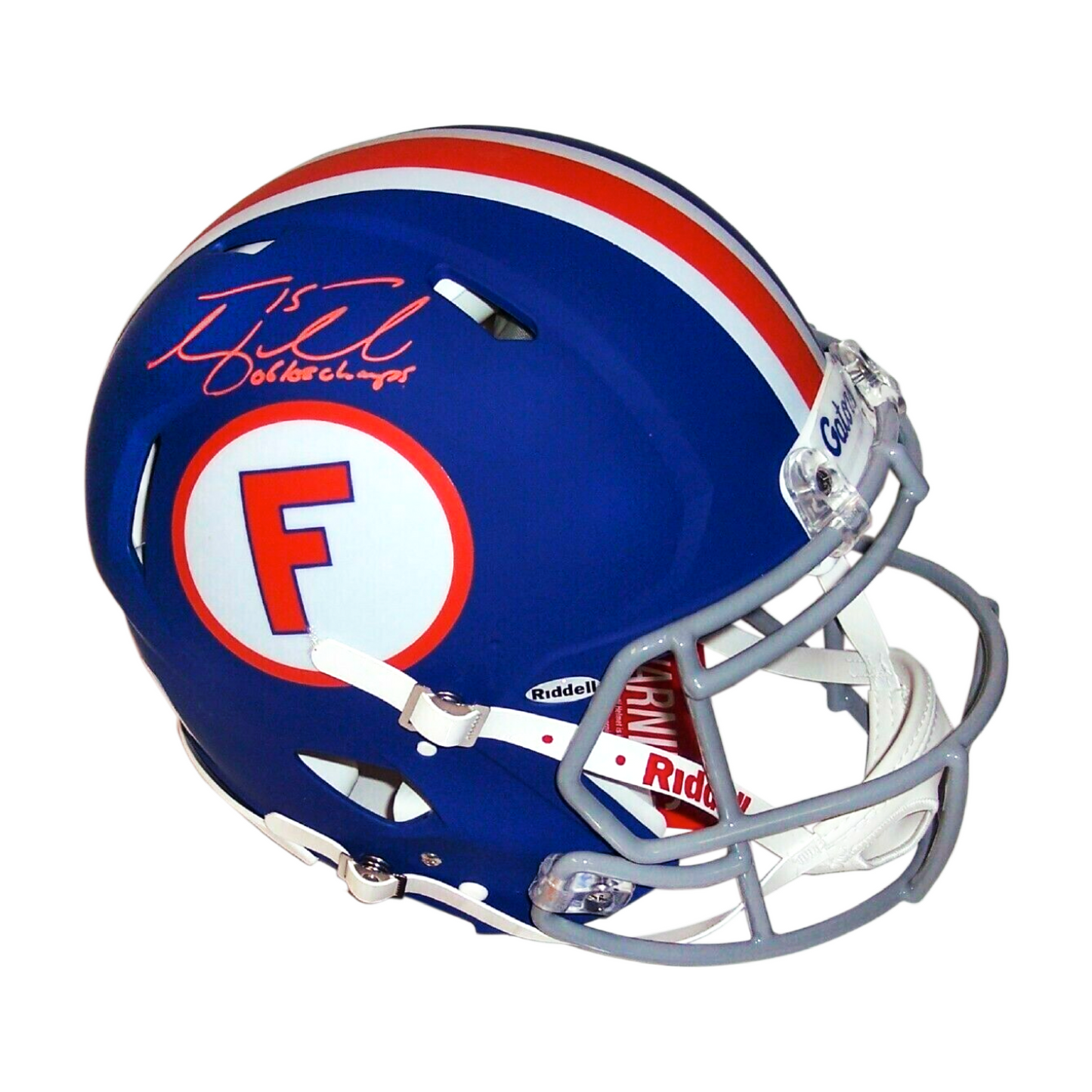 TIM TEBOW SIGNED GATORS BLUE SPEED AUTHENTIC FULL SIZE PRO HELMET CHAMPS PSA