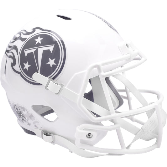 Tennessee Titans 2024 Salute to Service Riddell Speed Authentic Football Helmet