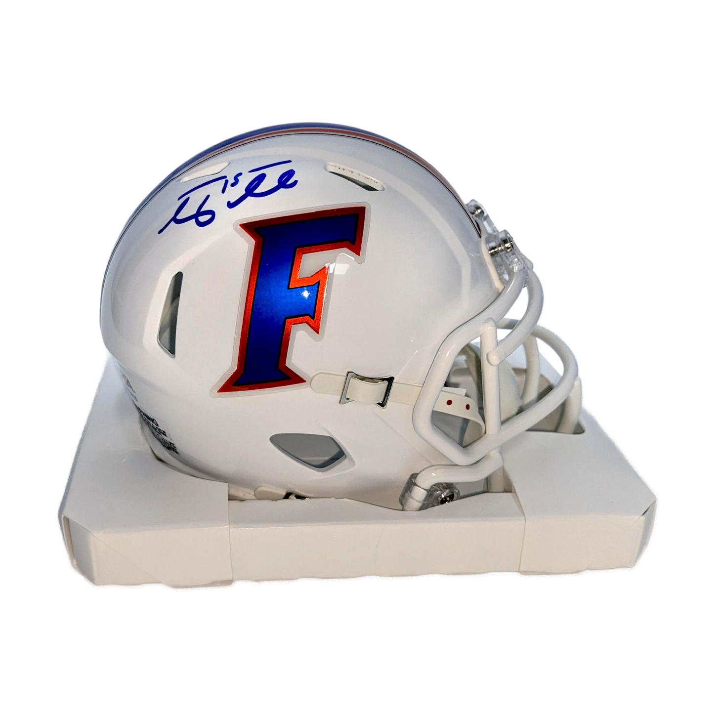 Tim Tebow Autographed Florida Gators White Alternate Mini Helmet - PSA