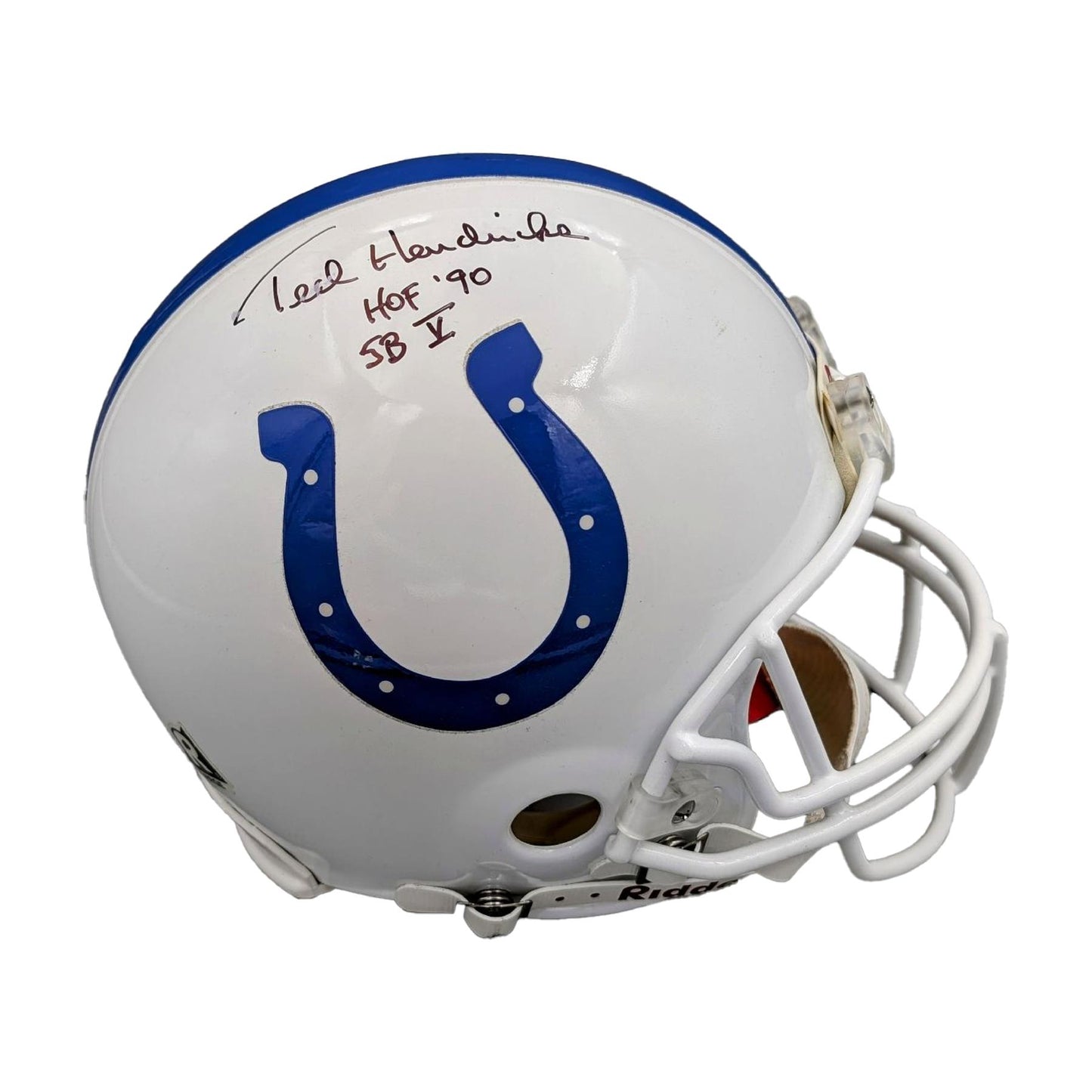 Tim Hendricks Signed Authentic VSR4 Helmet Colts NFL HOF