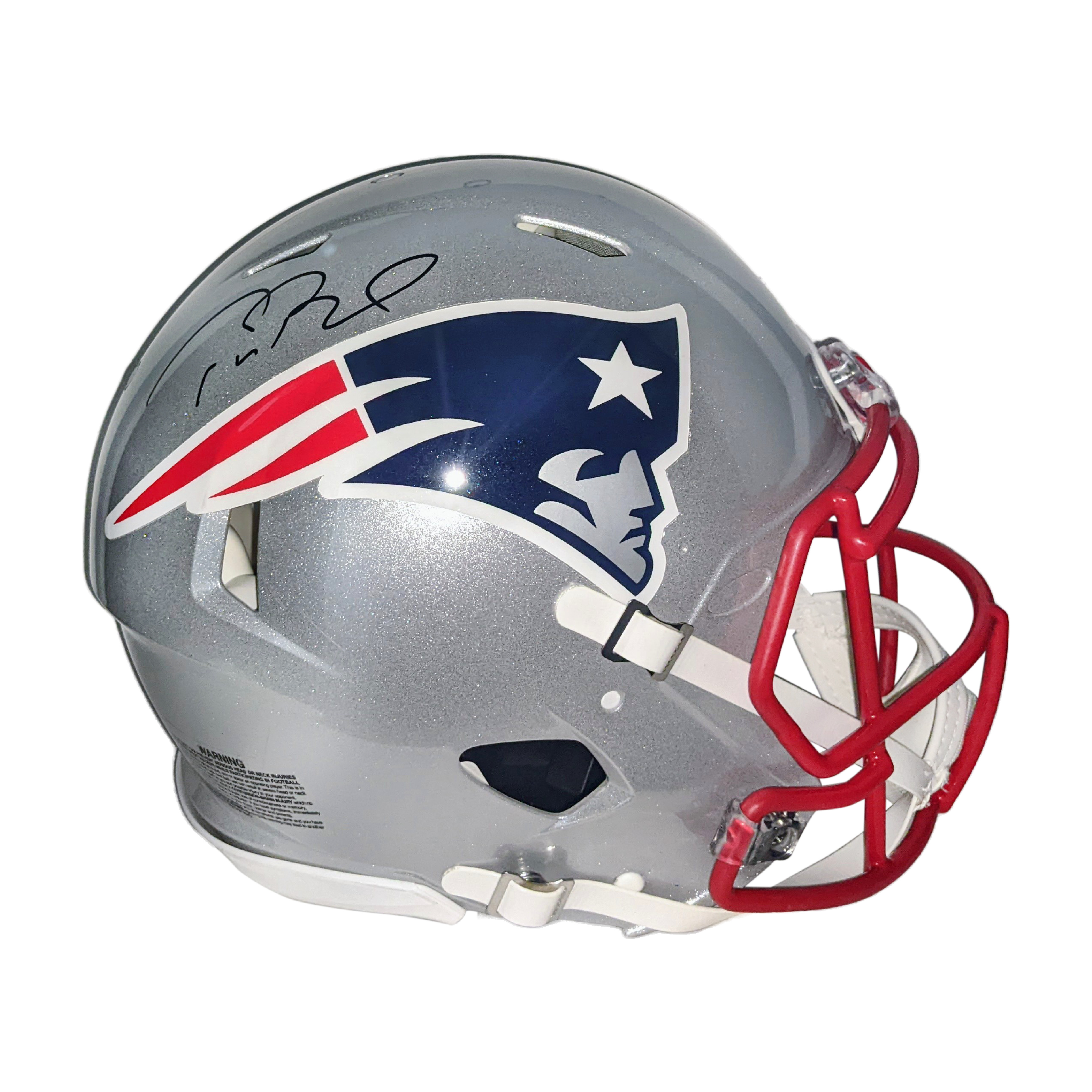 NEW ENGLAND PATRIOTS TOM BRADY signed RIDDELL ICE FULL SIZE HELMET