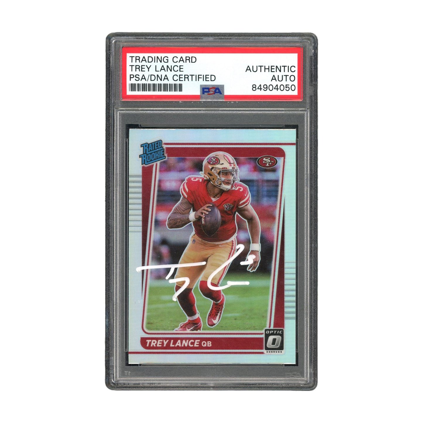 Trey Lance Signed Authentic PSA/DNA Optic San Francisco 49ers NFL PSA