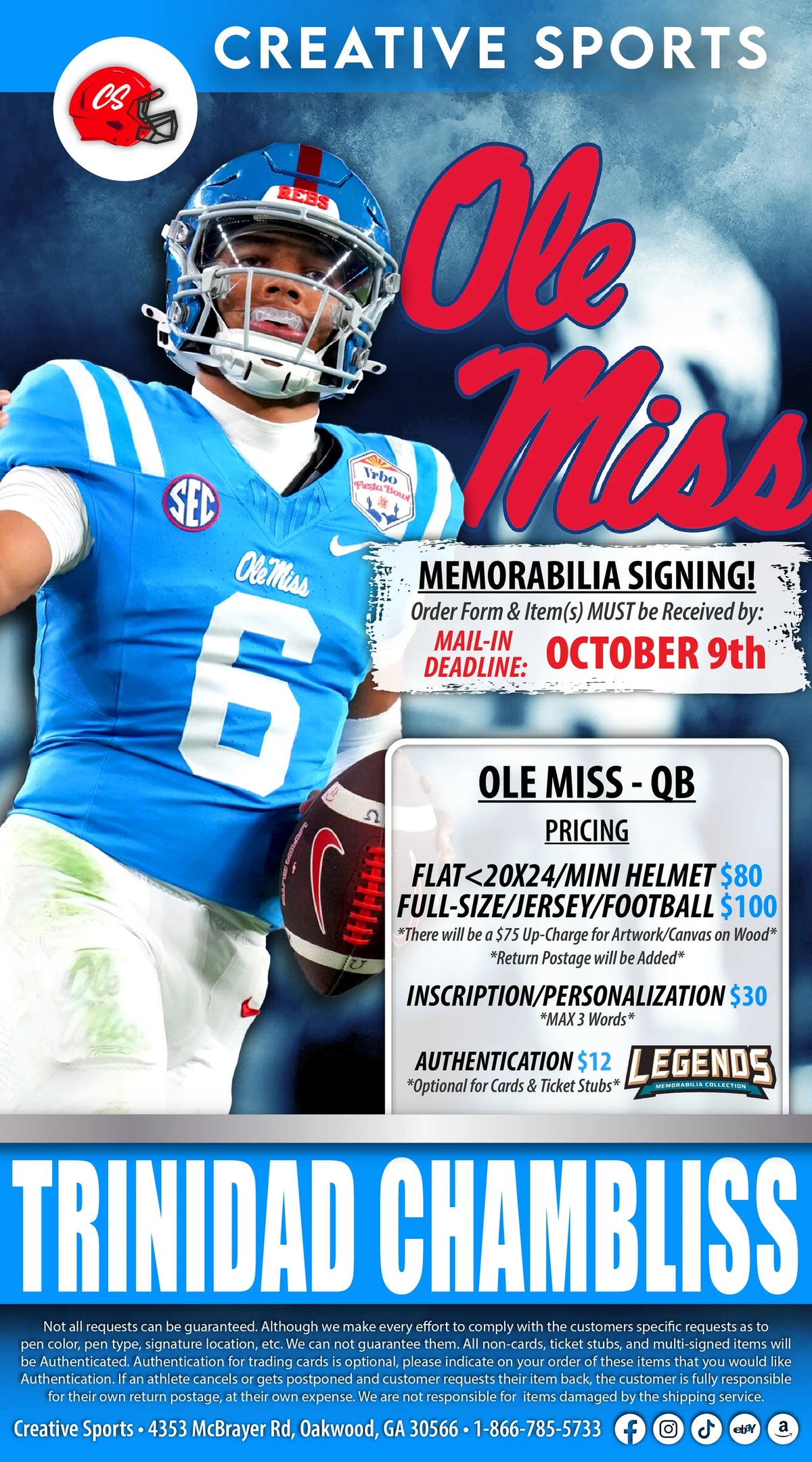 Trinidad Chambliss Autograph Signing