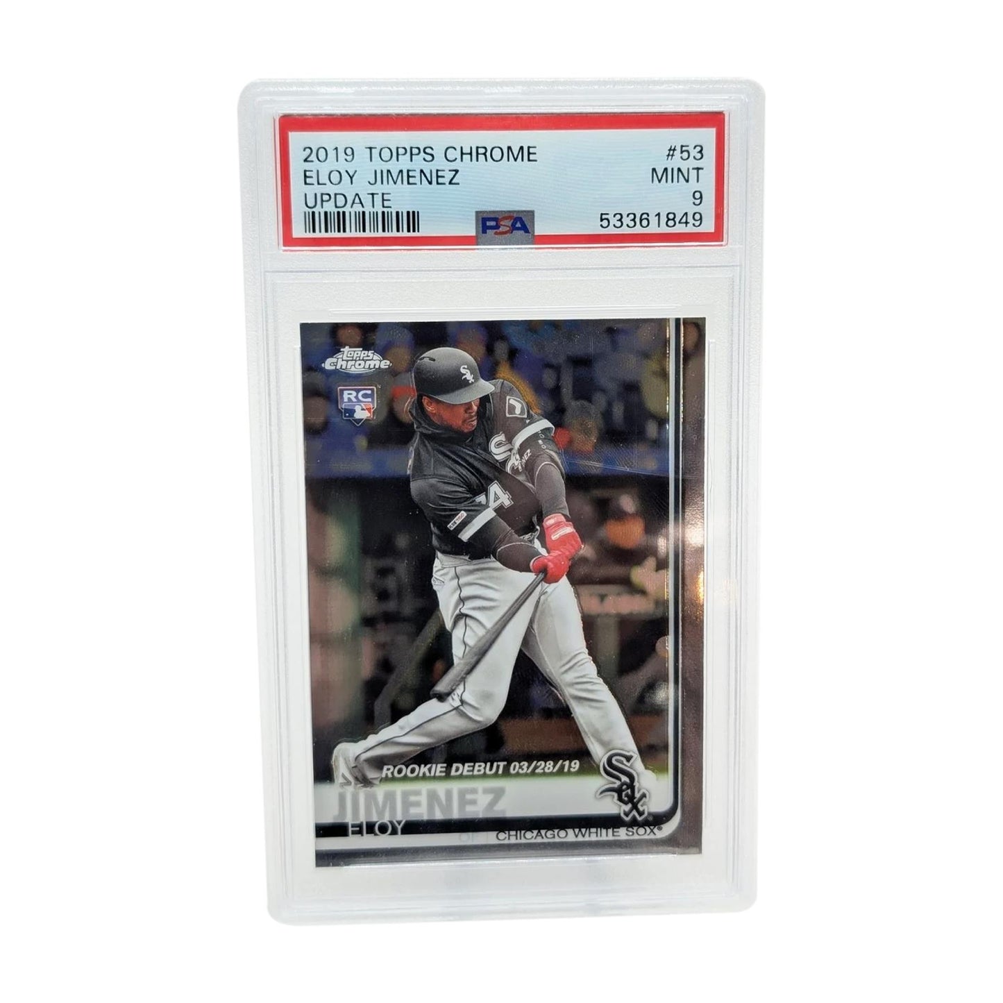 2019 Topps Chrome Update #53 Eloy Jimenez PSA 9 Mint