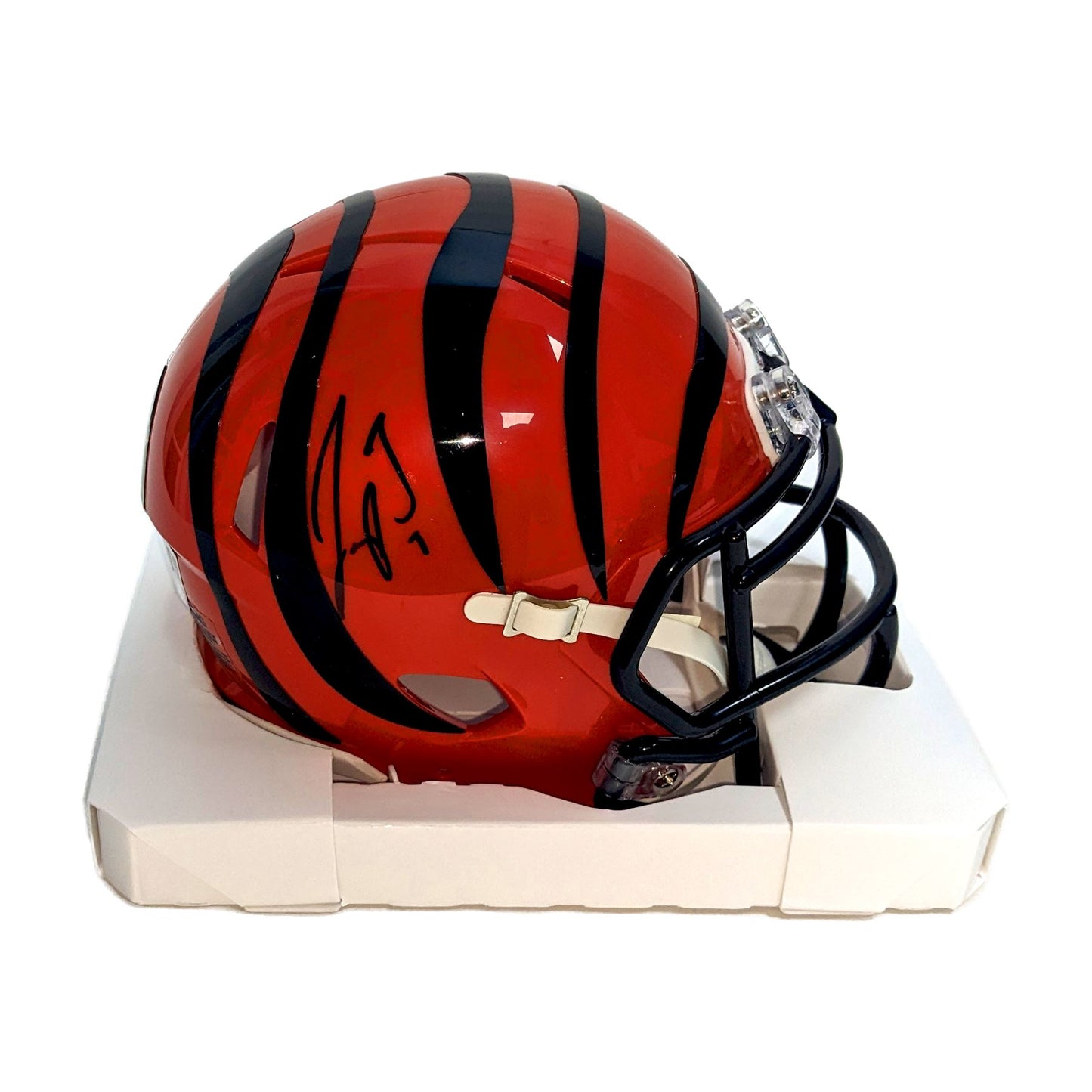 Joe Burrow Autographed Bengals Speed Mini - FAN