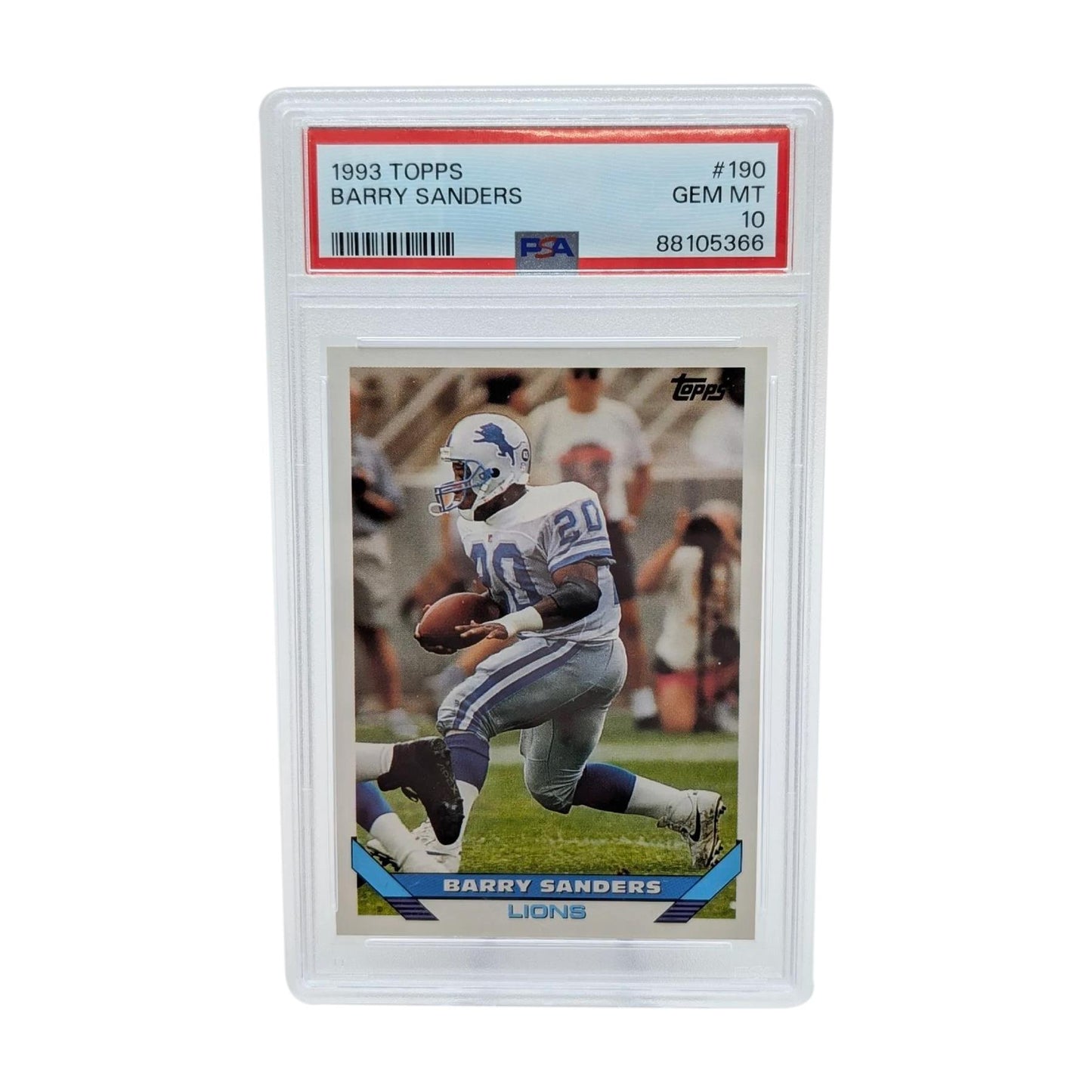 1993 Topps #190 Barry Sanders PSA 10 Gem Mint