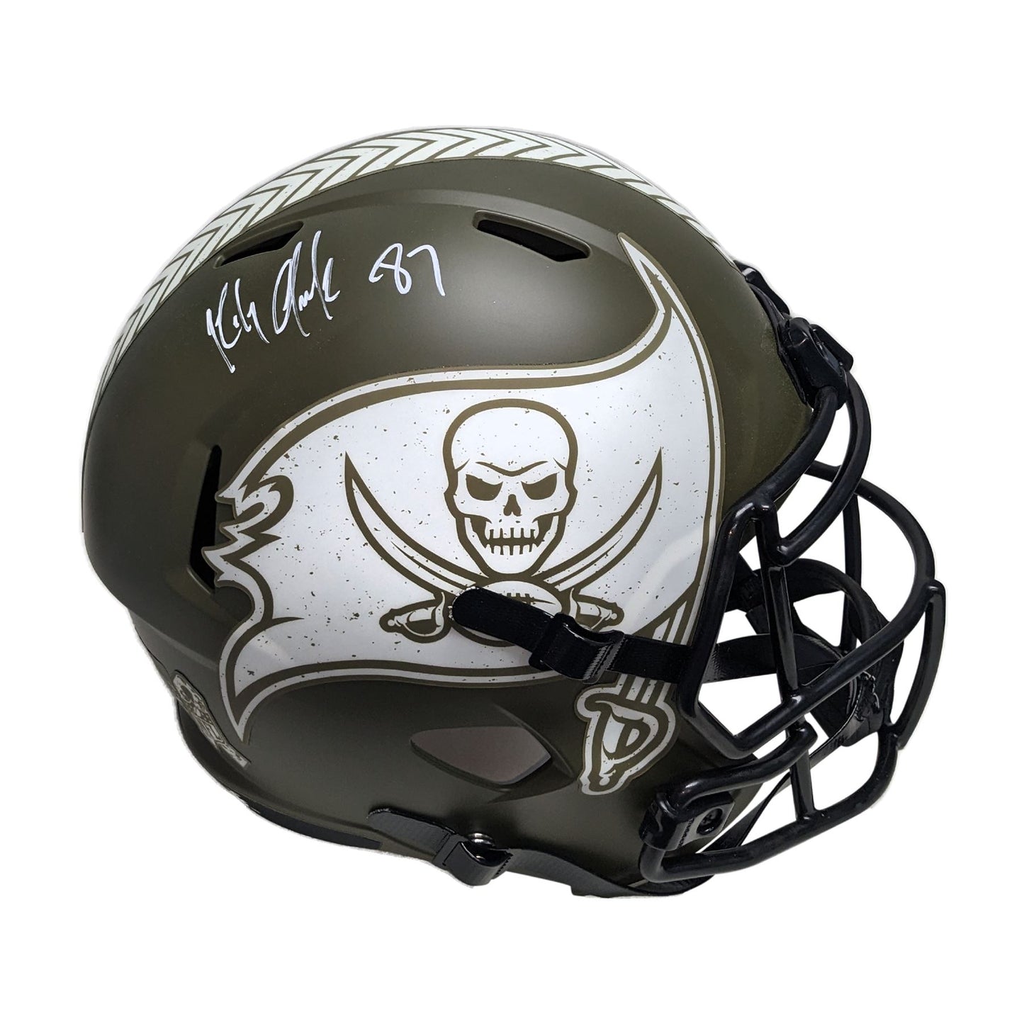 Rob Gronkowski Autographed Tampa Bay Bucs Salute Replica Full Size - PSA