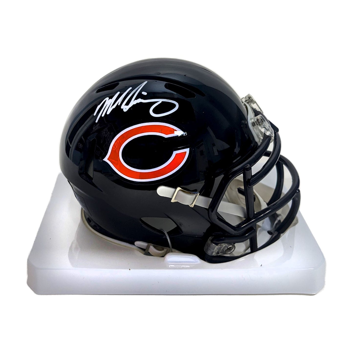 Mike Singletary Autographed Chicago Bears Speed Mini Helmet - BAS