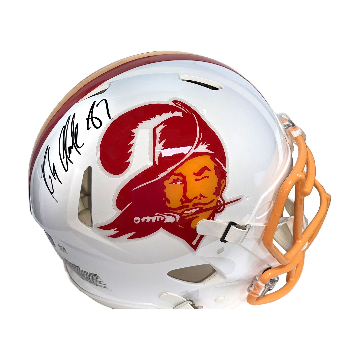 Rob Gronkowski Autographed Tampa Bay Bucs Throwback Replica Full Size - PSa