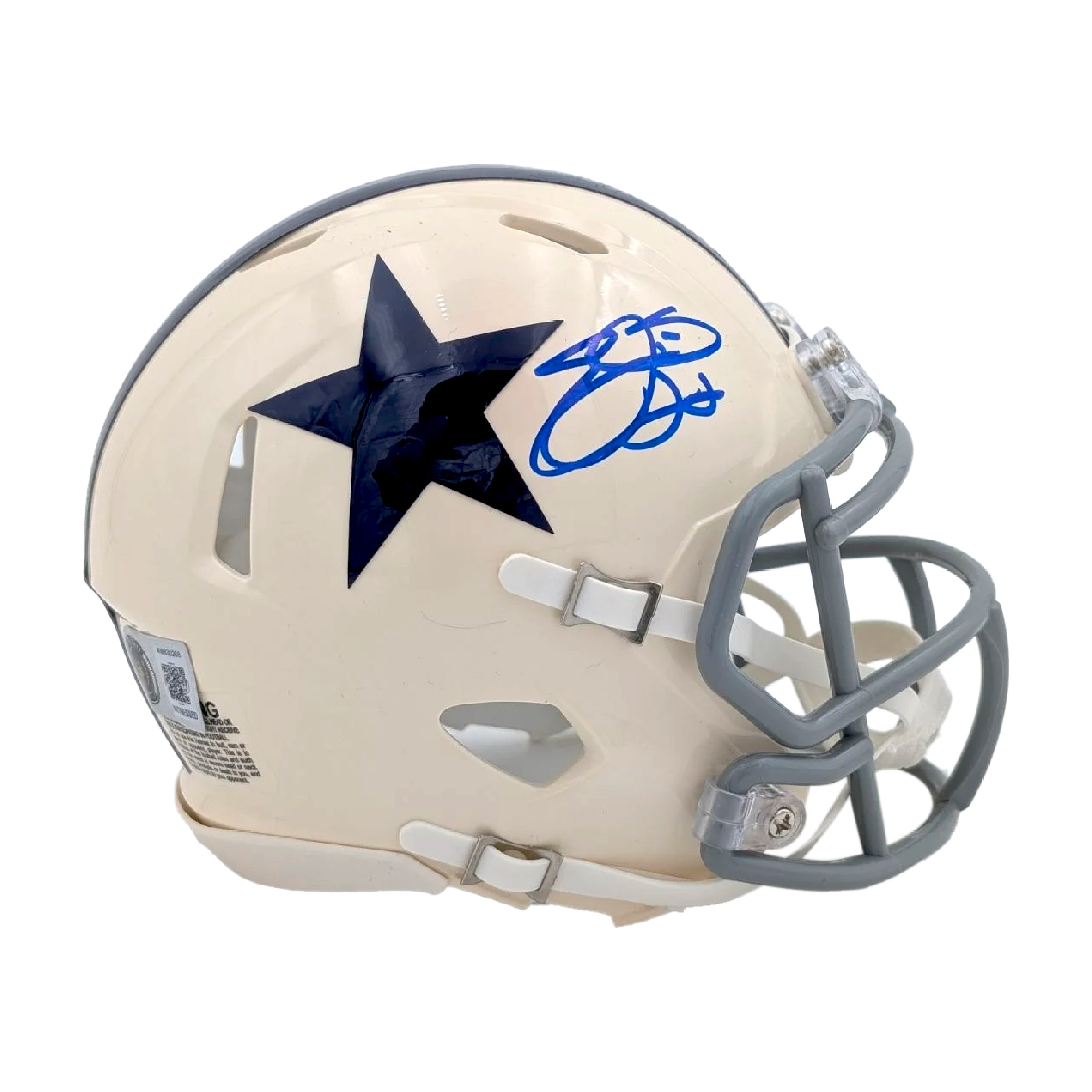 can i mail my helmet to emmitt smith for autograph Emmitt Smith Signed Dallas Cowboys Retro Series Mini Helmet