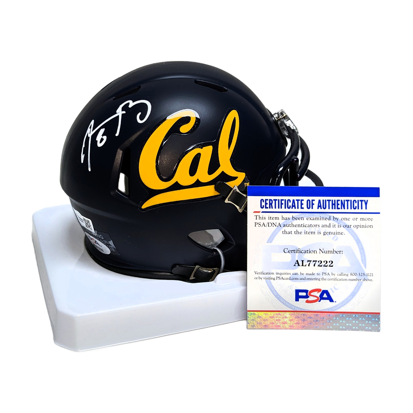 Aaron Rodgers Autographed Hand Signed Cal Bears Speed Mini Football Helmet - PSA
