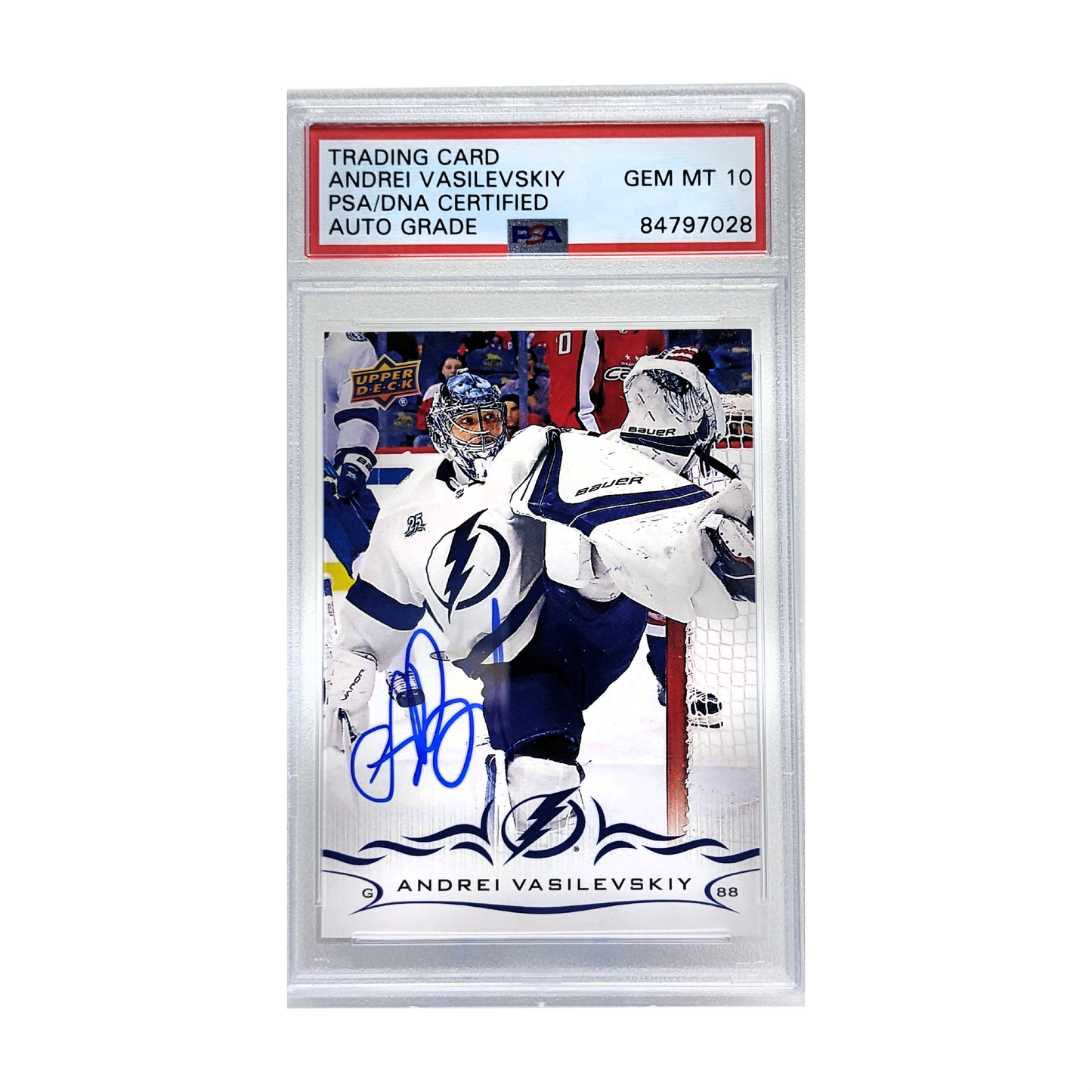 Andrei Vasileskiy 2018-19 Upper Deck Team Set Autographed Card PSA Gem Mint 10 Auto